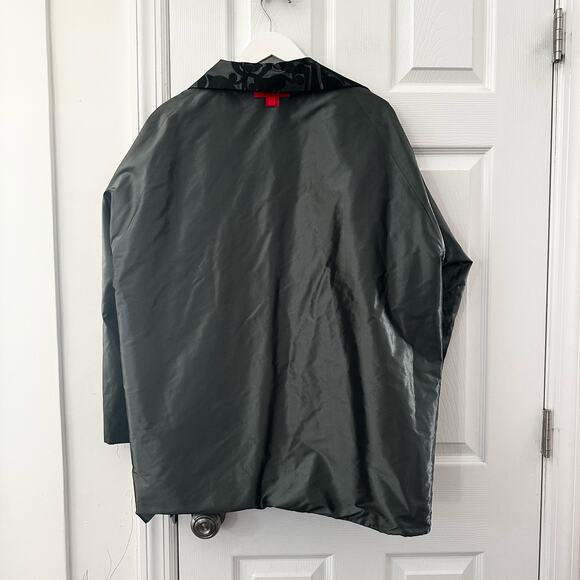 Shamask Bergdorf Goodman Silk Black Velvet Swirl Evening Boxy Blazer Coat 2 - Picture 12 of 12